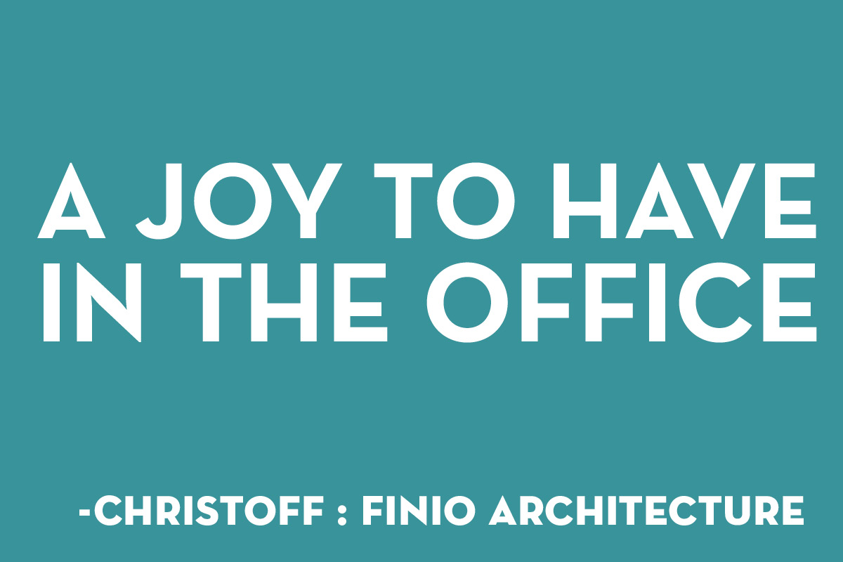 A joy to have in the office - christoff:finnio
