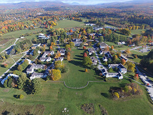 aerial photo of Bennington College