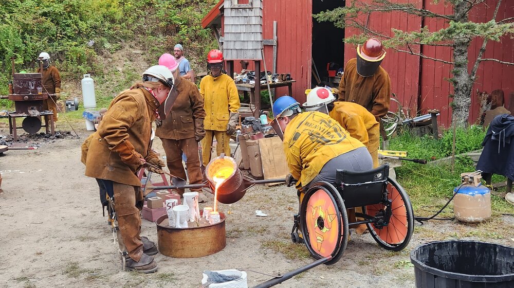 Pouring Iron at Salem Art Works' Festival of Fire