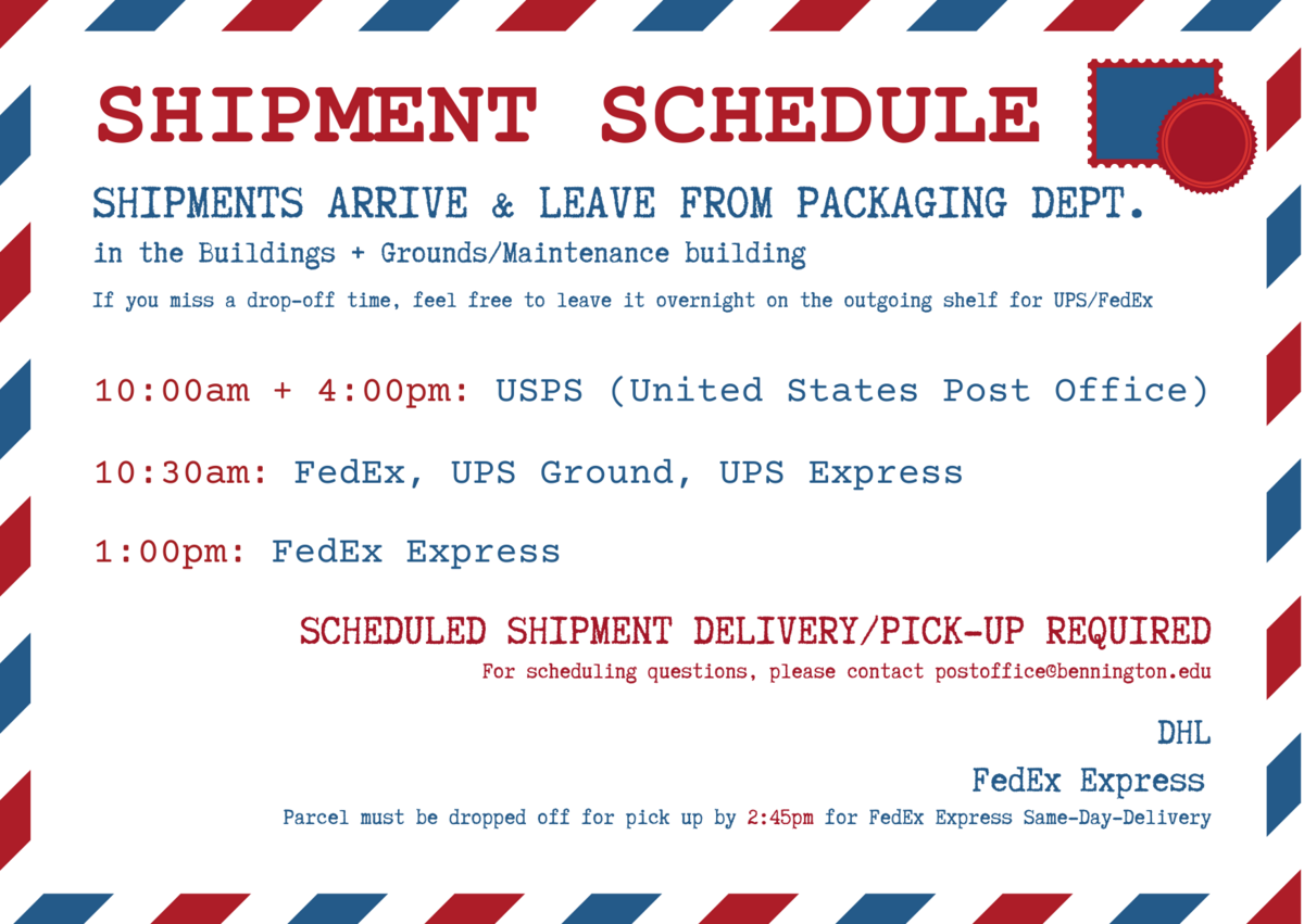 Image of Shipment Schedule