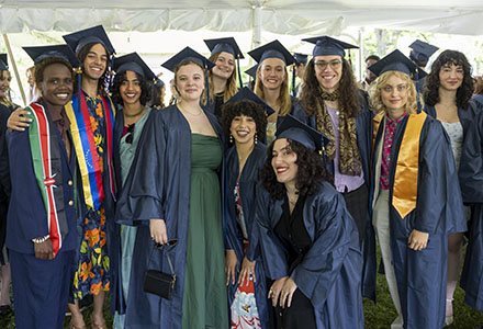 Image of students in graduation regalia