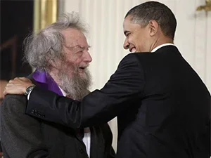 Donald Hall and Barack Obama