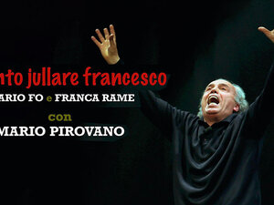 italian theater performance flyer