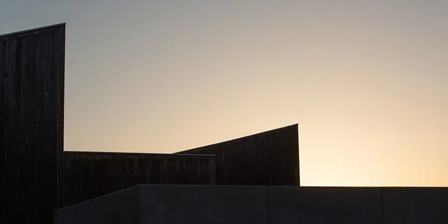 vapa building roof at sunset