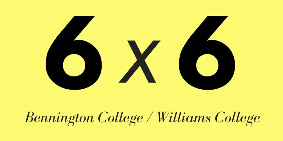 6 x 6 bennington college | williams college