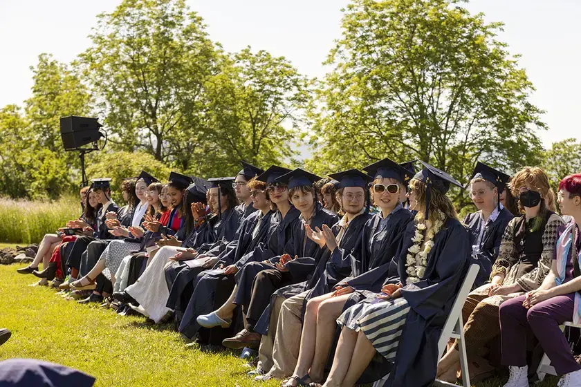 Image of graduates seated