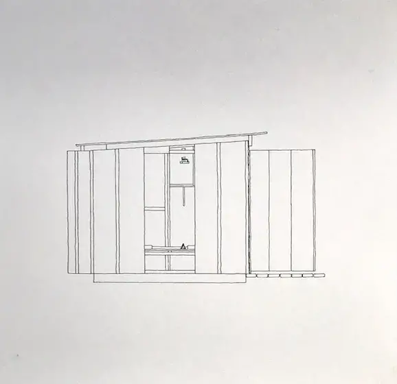Draft image of shed construction
